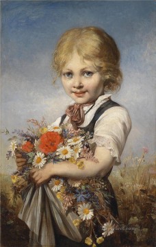 子供 Painting - 少女カール・シュヴェニンガー・ジュニア印象派